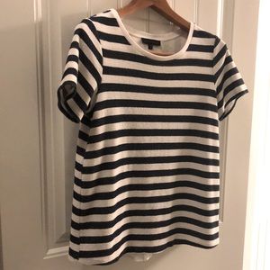 Sanctuary blue and white stripe with split back